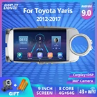 Автомагнитола 2DIN Android 9,0 для Toyota Yaris 2012-2017, автомобильный мультимедийный видеоплеер с Gps-навигацией, головное устройство 2DIN, Авторадио плеер