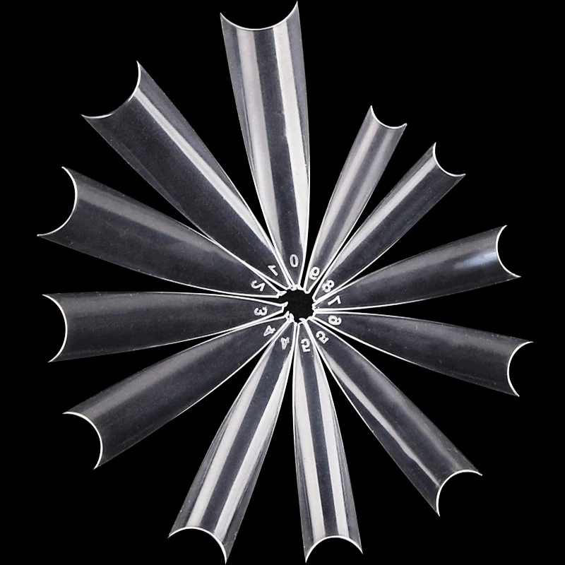 500 искусственные длинные ногти шпильки белые/натуральные/прозрачные с полным