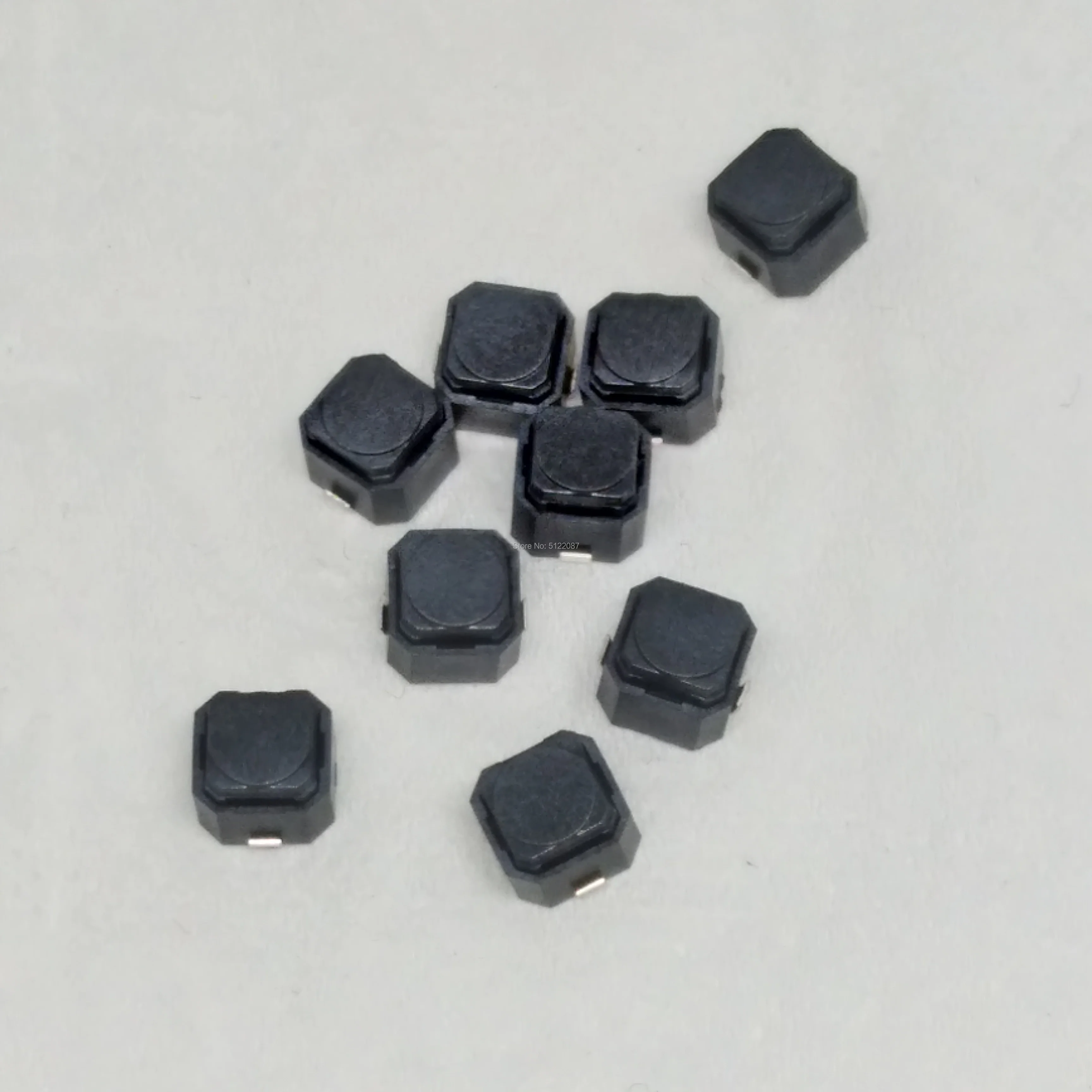 

10pcs/lot no sound 6*6*5 SMD Silent Mute Push Button Switch silicone keypad tact switch silicon Switches 6 * 6 * 5 MM 6x6x5 mm