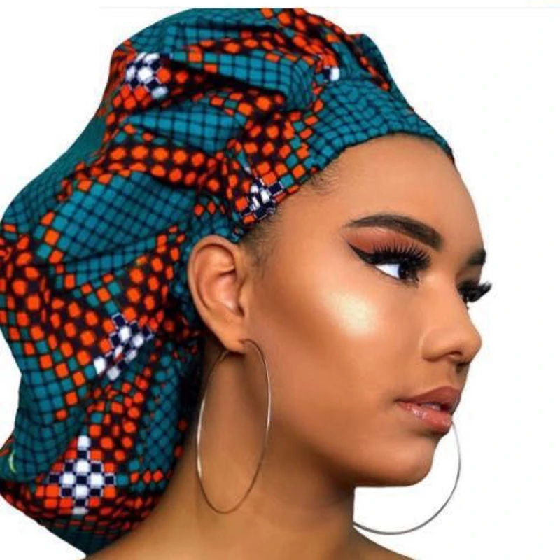 Шапочка из ткани для женщин очень большая шапочка в африканском стиле сна