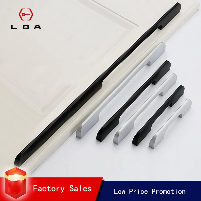 

Kitchen Bathroom Push Pull Handles Drawer Flush Handle Hardware Accessories Aluminum Alloy Furniture Cabinet Door Handle