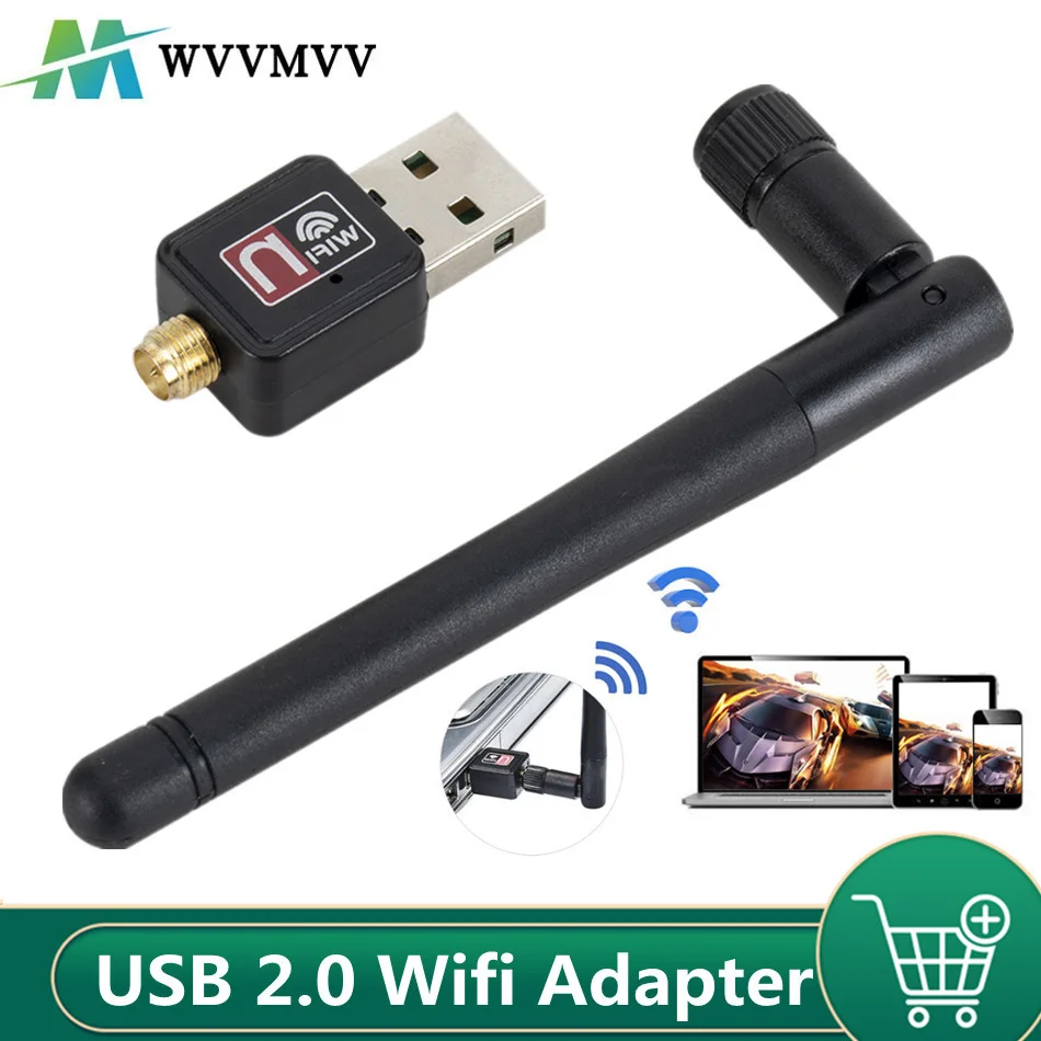 Беспроводная Wi-Fi сетевая карта 150M USB 2 0 802 11 b/g/n LAN антенна адаптер с антенной для