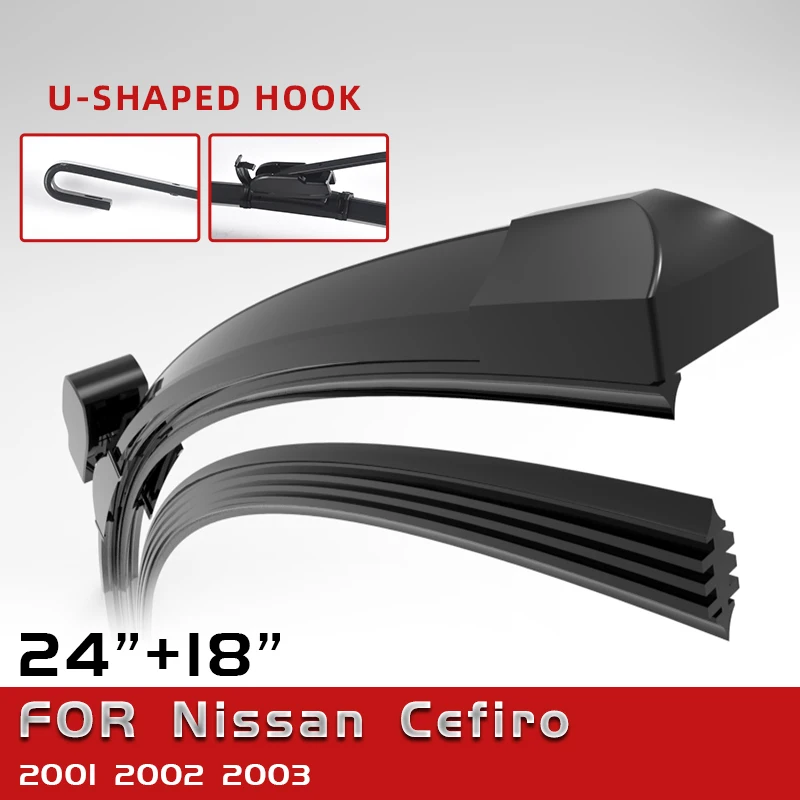 

CELANOVA Double Sided Rubber Windscreen Wiper Front Wiper Blades For Nissan Cefiro 2001-2003 24"+18"