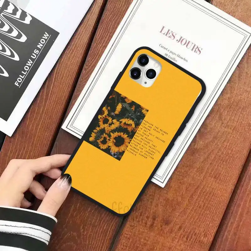 

sunflower sunset flower Phone Case for iPhone 11 12 pro XS MAX 8 7 6 6S Plus X 5S SE 2020 XR