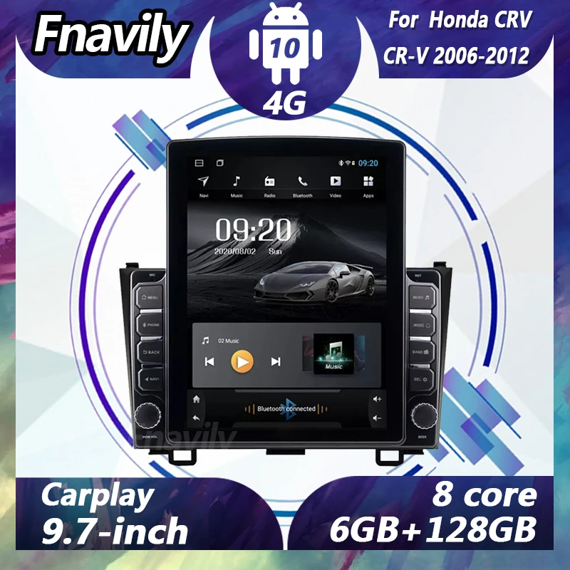 

Fnavily 9.7“ Android 10 car audio For Honda CRV CR-V video dvd player radio car stereos navigation GPS DSP BT WIFI 2006-2012