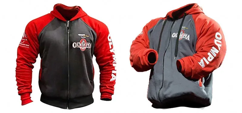 OLYMPIA Men Tracksuits with Pants New Gyms Set Male Autumn Two Piece Clothing Casual Track Suit Sportswear Sweatsuits - Цвет: Hooded