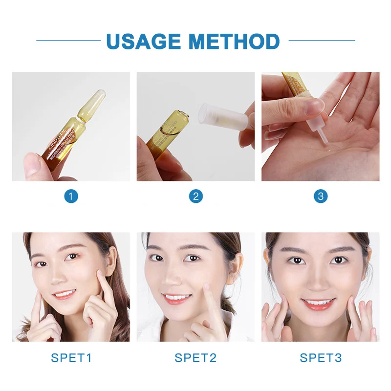 Темное пятно корректирующая ампула инъекции гиалуроновой кислоты для ремонта