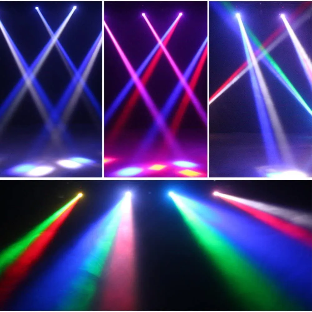 

2pcs/lot LED Beam Light 10W Spot Moving Head Lights For DJ Disco Party Stage Spot Lighting Linear Beam Effect LED Pinspot Light