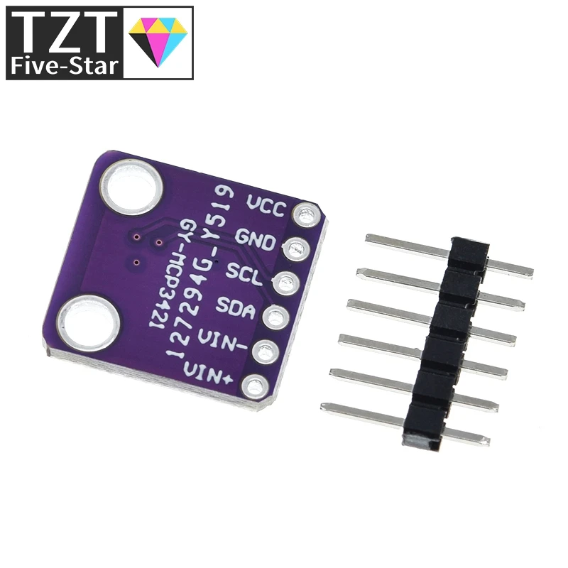 MCP3421 I2C SOT23-6 delta-sigma ADC оценочный модуль для PICkit серийный анализатор | Электронные