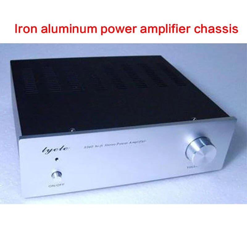 

Iron and Aluminum Power Amplifier Chassis S260 DIY Preamp Case Power Shell Amplifier Audio Enclosure 260*80*250mm