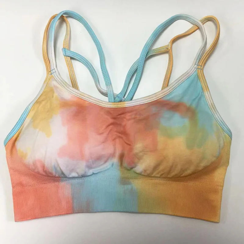 

Fitness Seamless Yoga Bra Gym Clothes Women Workout Athleticwear Print Sportwear Push Up Sport Underwear Exercise Bralettes