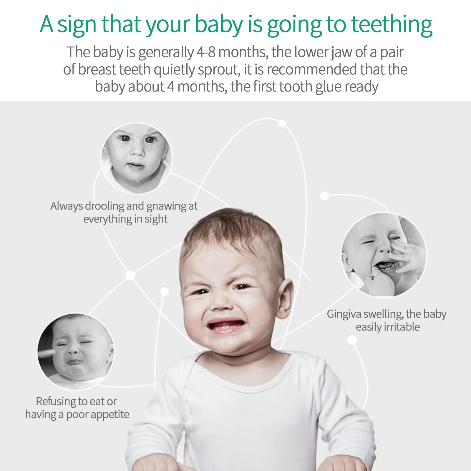 

Baby Cute Chewing Silicone Teether Molar Stick Cute Fish Shape Newborn Teething Bed Toys Soft Toddler Chews Toys Baby Supplies