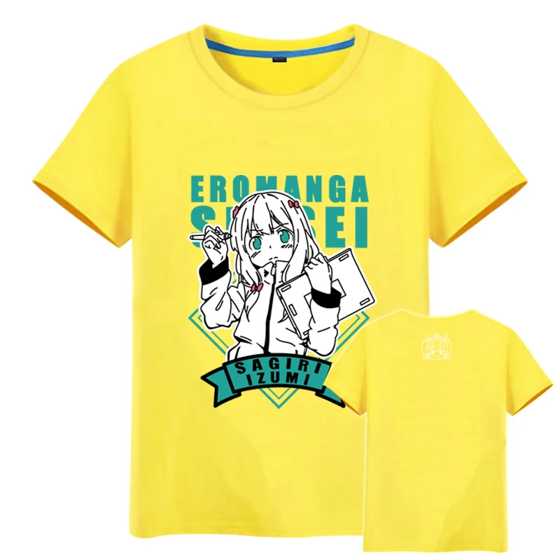 Высококачественная футболка унисекс из аниме Sensei Izumi Sagiri Yamada Elf Eromanga-sensei Harajuku