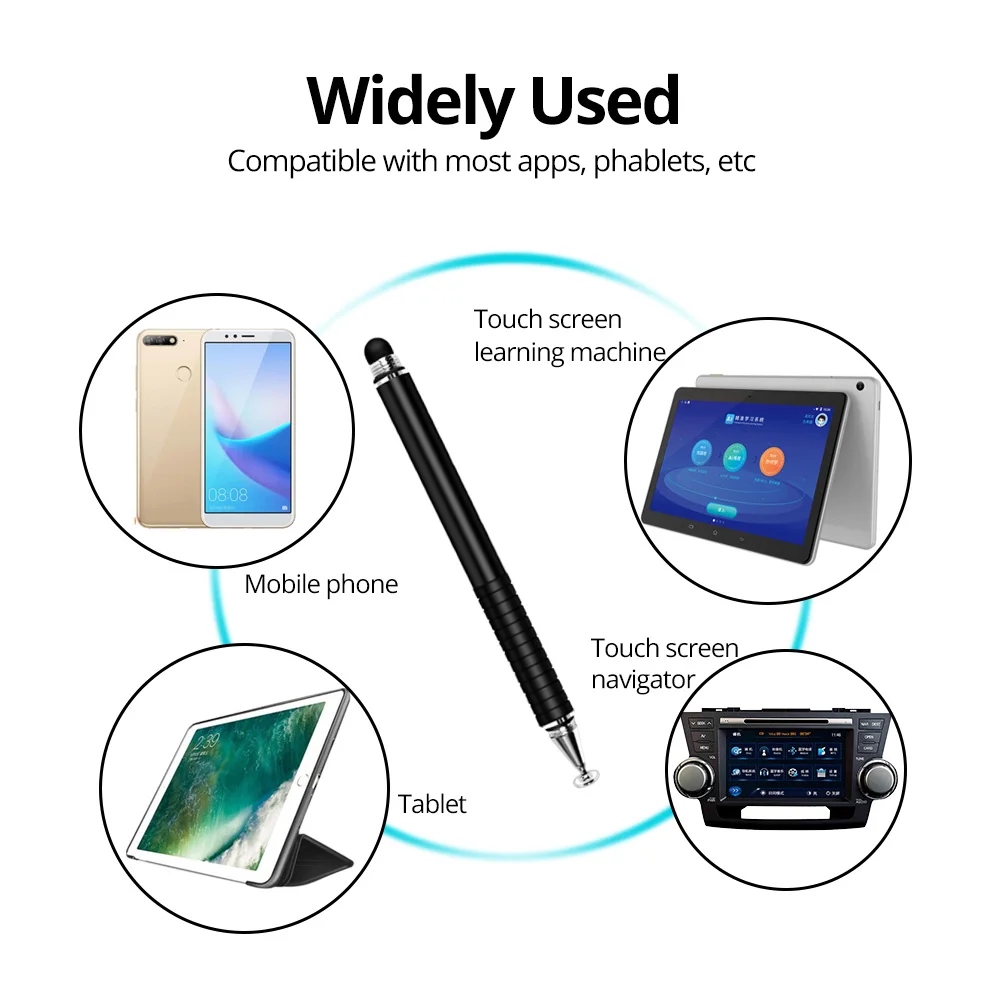 

FONKEN Stylus Pen For Smartphones 2 in 1 Touch Pen for Samsung Xiaomi Tablet Screen Pen Thin Drawing Pencil Thick Capacity Pen