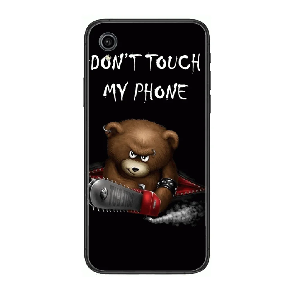 

Lovely Don't touch me good-looking Style Phone Cases cover For VIVO X50 30 Y97 91 93 85 83 81 79 73 V 17 15 9 S7 U3X black