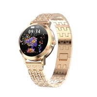 new lovely smart watch for women ip68 waterproof heart rate bp message reminder smartwatch connect for xiaomi android ios