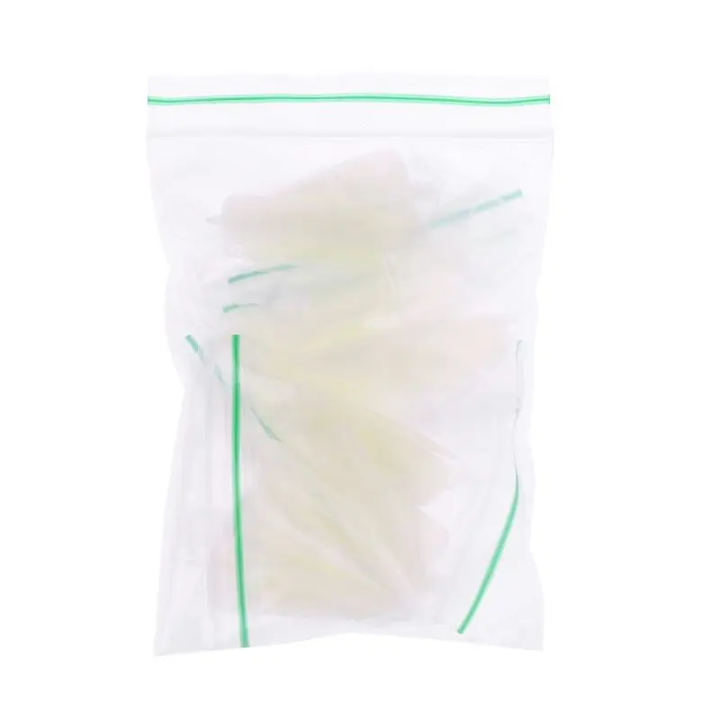 

50Pcs/Set Nail Art Natural Sharp Stiletto Long Claw French False Fake Nails Tips