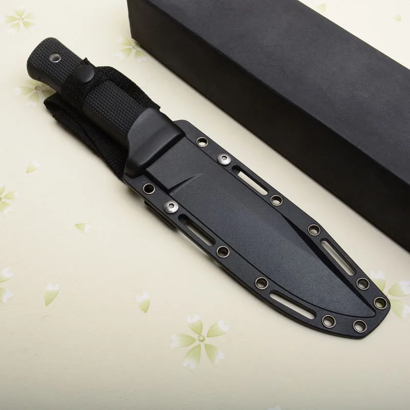 Холодный 28109 прямой нож 5cr15 лезвие длинный Кратон ручка Открытый Кемпинг охотник