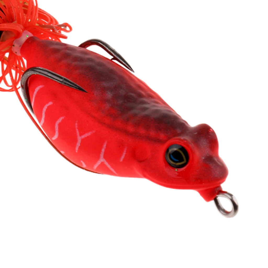 5 шт. приманки для рыбалки в форме лягушки мягкие с нитками юбки | Спорт и