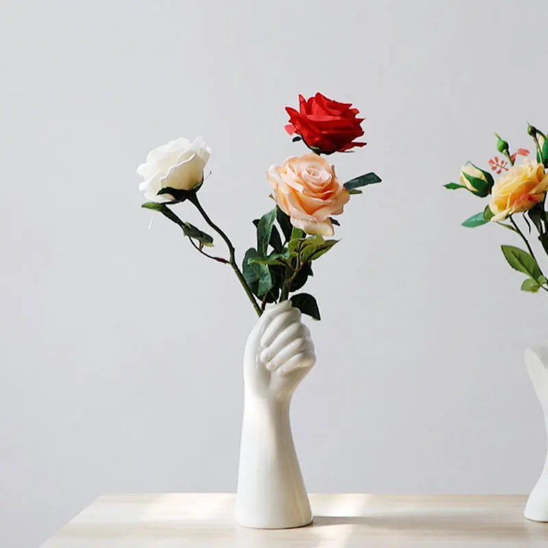 

Home Vase Decoration Nordic Ceramic Vase Decoration Crafts Ornaments Body Art Personality Hydroponic Flower Arrangement Tool