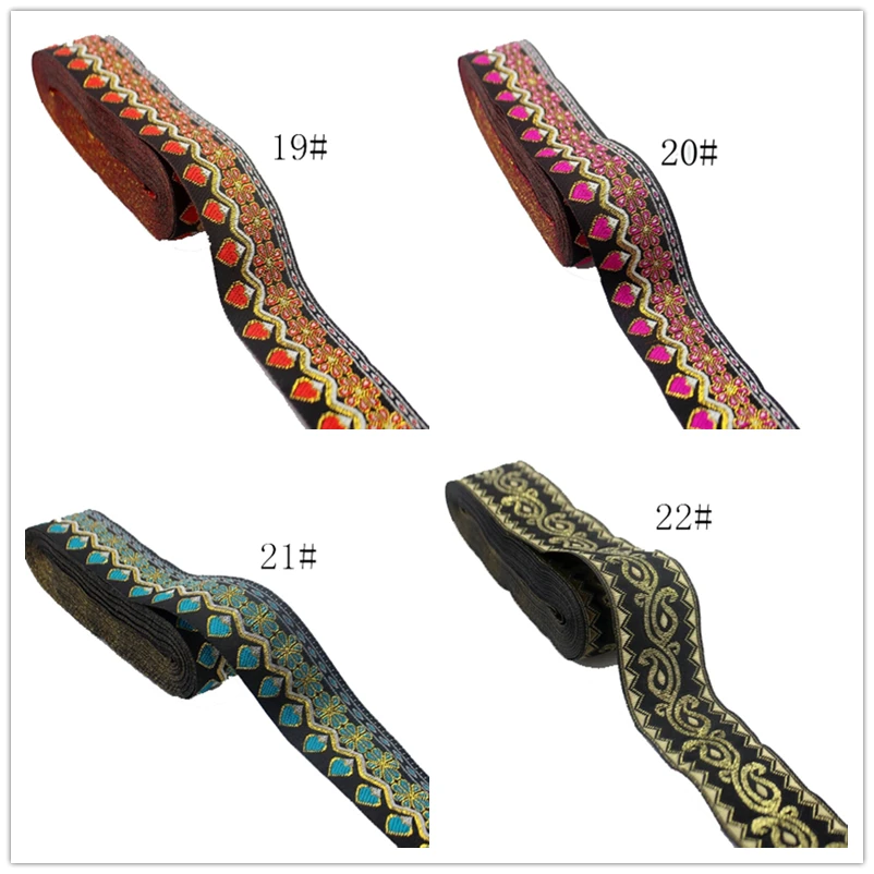 Длина 5 ярдов ширина 3 см лента с вышивкой в национальном стиле для кружевной