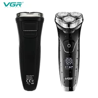 vgr 318 electric shaver professional 3 in1 3 head floating shaving 1 key switch usb charging body washable razor washing v318