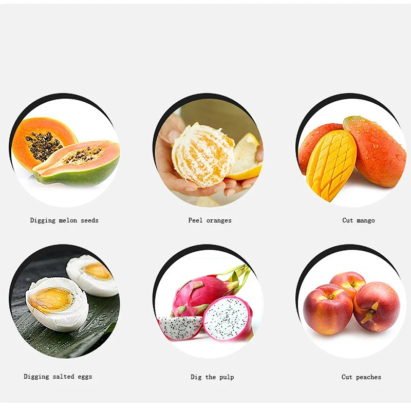 Многофункциональный нож из нержавеющей стали 304 для киви фруктовая ложка