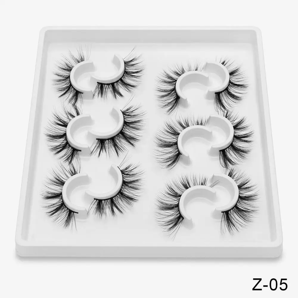 Z05 4/6 пар искусственной 3D норковые ресницы длинные накладные ресницы в виде натуральных пышный объем высокое качество накладные ресницы расширения ресницы «maquiagem» - Цвет: Z05