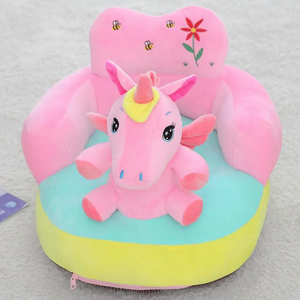 

Cute Cartoon Sofa Folding Chair Shell For Infant Baby Seat Sofa Cover Learn To Sit Chair Crystal Super Soft Safe And Not Harmful