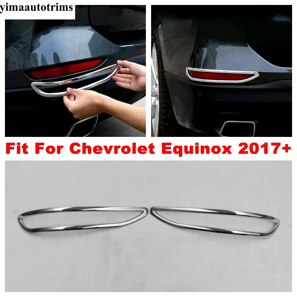 

Car Rear Fog Light Lamp Cover Trim Decor Frame For Chevrolet Equinox 2017 - 2022 ABS Chrome Car Accessories Exterior Refit Kit