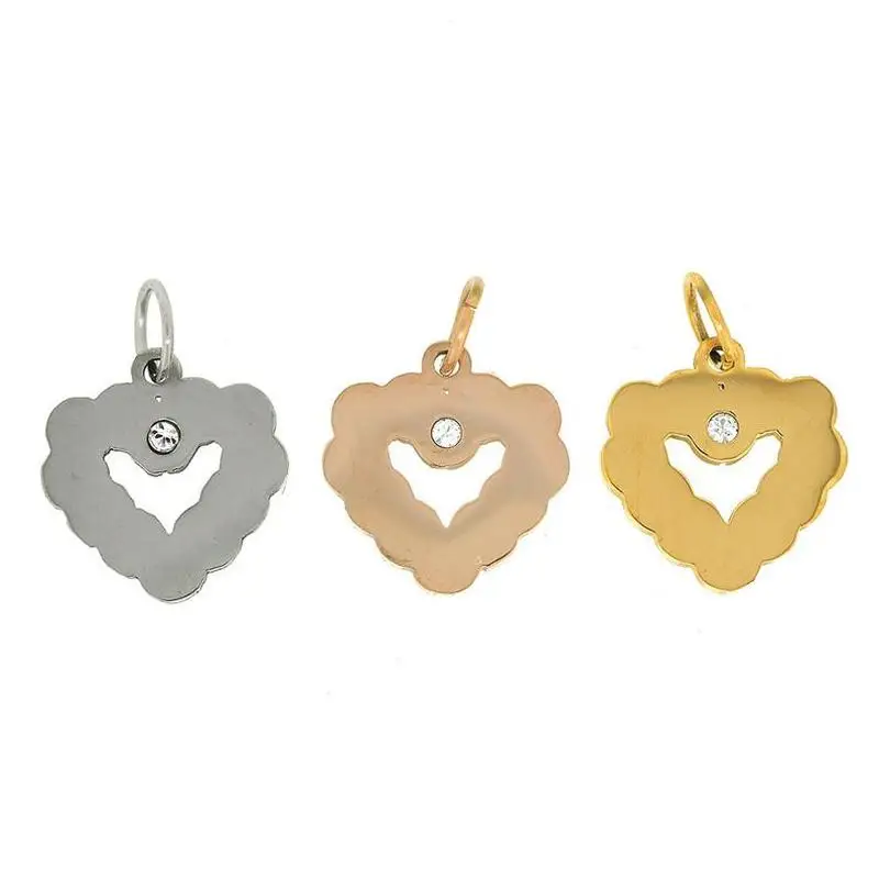 Волшебная рыба модное сердце из нержавеющей стали мини-кулон проложенный кулон