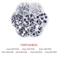 700pcs self adhesive toy eye accessories 456781012mm mixed size handmade stickers used for toy diy scrapbook eyeball