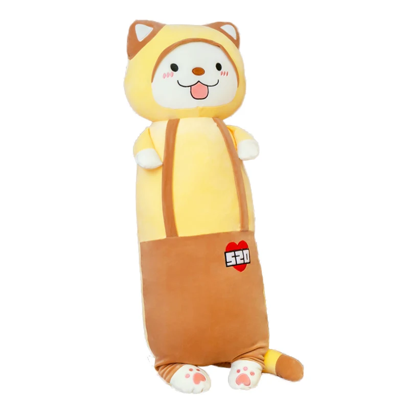 

candice guo cute plush toy lovely cartoon animal long body dog husky bulldog soft cushion hug pillow birthday Christmas gift 1pc