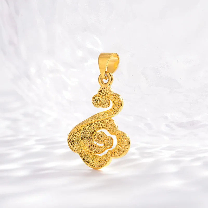 

Кулон золотого цвета для цепочки, ожерелье, изящный Цветок, Подвеска для женщин, ожерелье без цепочки, подарки на день рождения для женщин