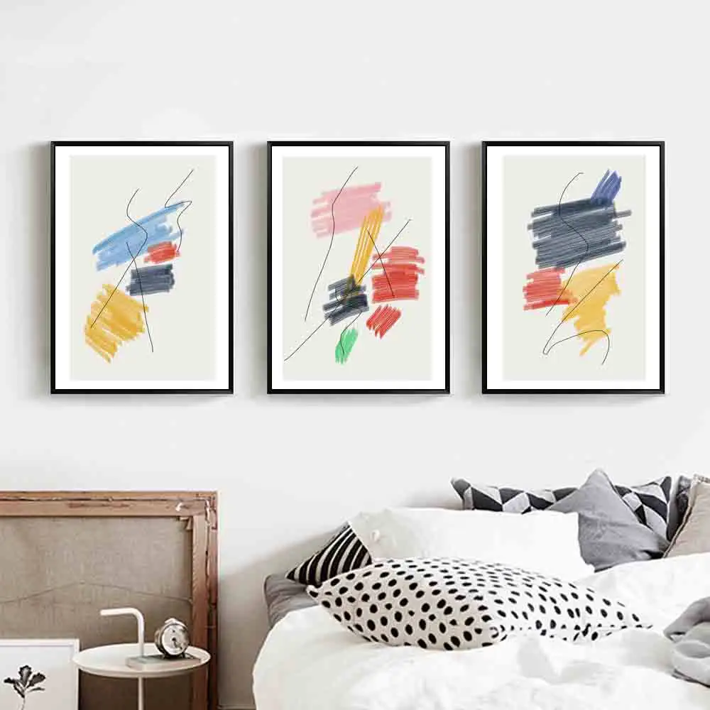 Абстрактная Молодежная простая Акварельная Минималистичная ПЕЧАТЬ Плакаты