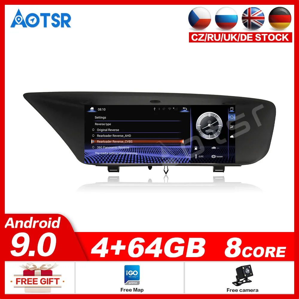 4 + 64G 12 3 дюйма Android 9 0 Автомобильный мультимедийный плеер для lexus GS 2012 2016 GPS