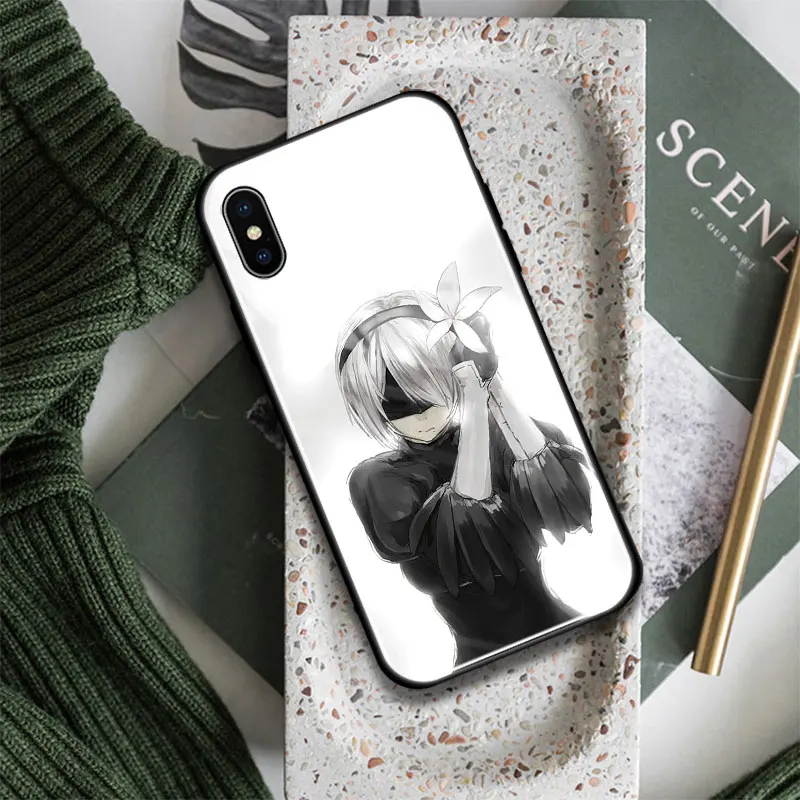 Чехол для телефона Nier Automata game girl мягкий силиконовый чехол iPhone SE 6s 7 8 Plus X XR XS 11 12 13 Mini