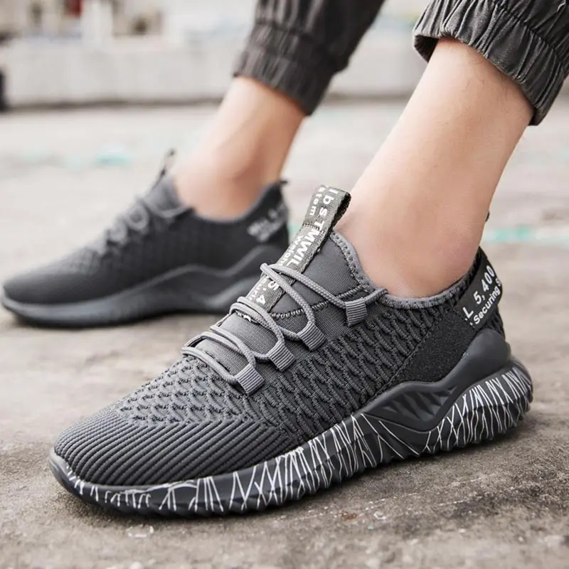 

Размера плюс Легкие беговые кроссовки мужские летние кроссовки мужская обувь спортивные мужские кроссовки спортивные серые теннисные кос...