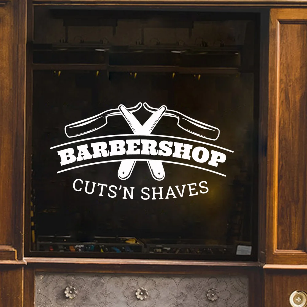 Новый дизайн настенные Стикеры для парикмахерской современная модная Настенная