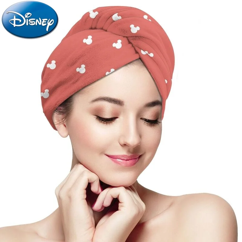 

2022 New Disney Cartoon Woman Dry Hair Cap Super Absorbent And Quick-Drying Shower Cap Towel Cap Wiping Head Towel Headscarf