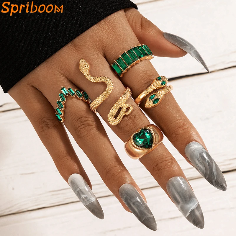 5 шт./комплект женские кольца в богемном стиле | Украшения и аксессуары