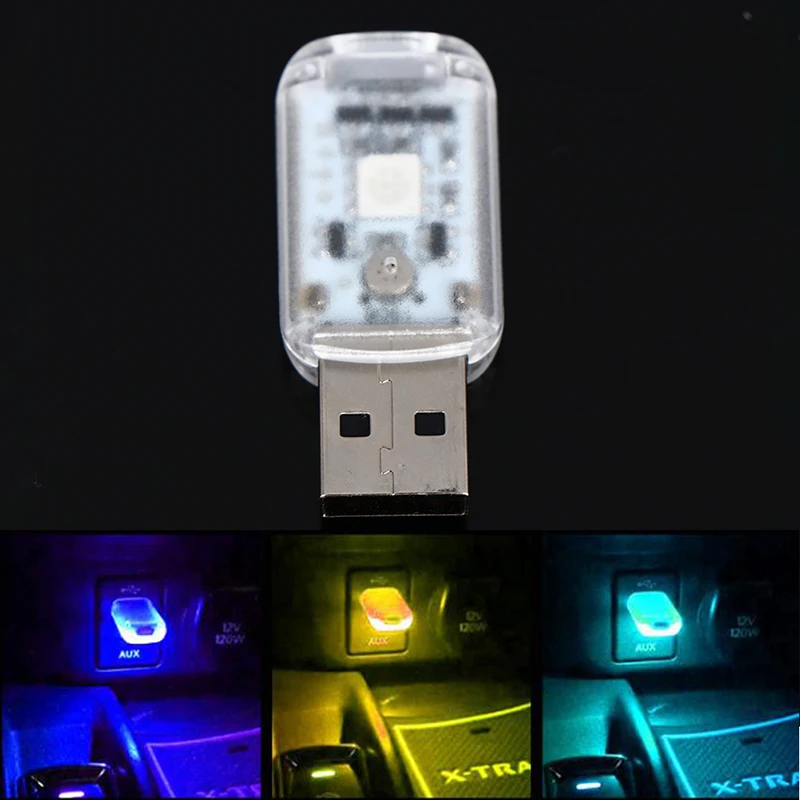 

Автомобильный светодиодный атмосферный светильник с сенсорным управлением, декоративный светильник с USB, волшебный светильник, атмосферны...