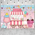 Фон для фотосъемки Avezano, день рождения, вечеринка, розовый магазин конфет, воздушные шары, украшение для студийной фотосъемки