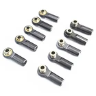 10 шт. металлическое приспособление в M2.5 ссылка Наконечник поперечной рулевой тяги шаровой шарнир для Wltoys A959 12428 144001 WPL C24 MN общего назначения D90 MN99S RC автомобиль Запчасти