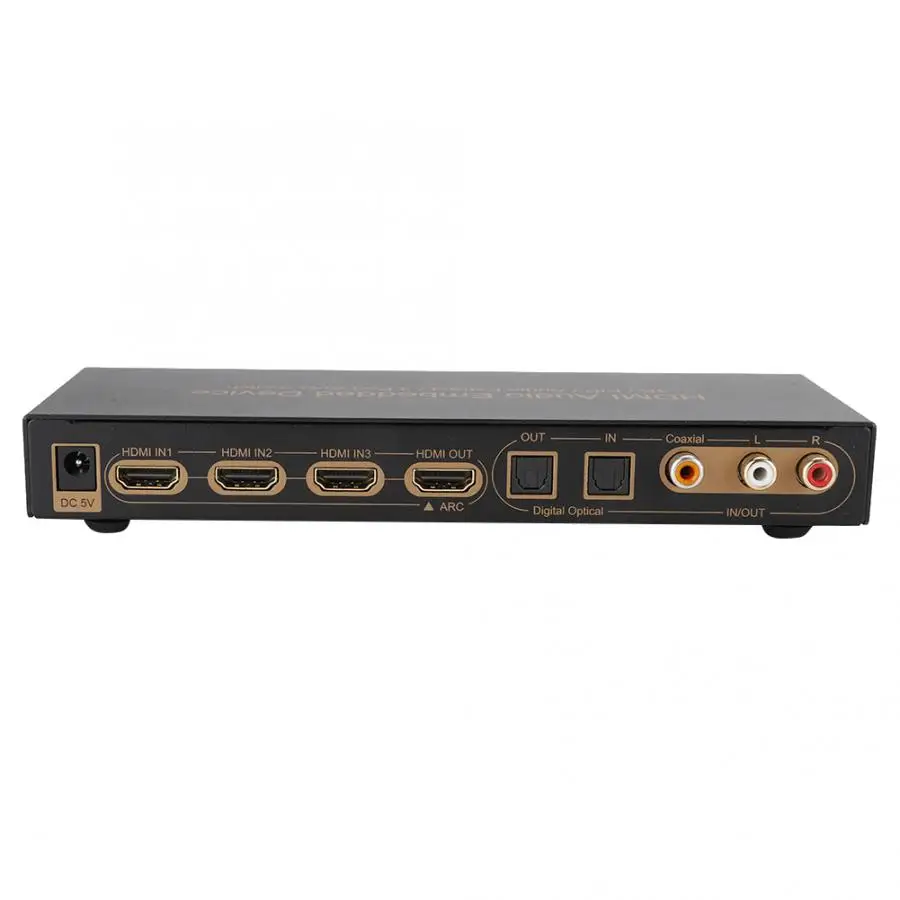 Цифровой оптический аудио экстрактор HDMI 3x1 адаптер преобразователь встраиваемое
