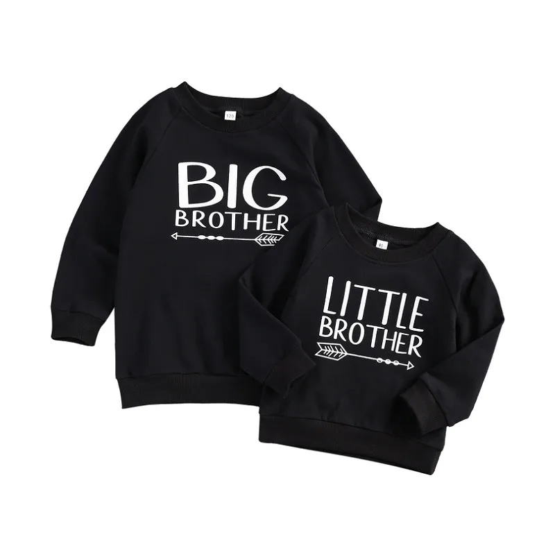 Комплект одежды для маленьких больших братов свитшоты мальчиков одежда