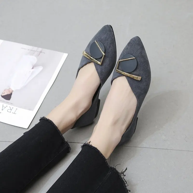 

Women Tassel Buckle Loafers Woman Slip on Sneakers Ladies Soft Suede Leather Sewing Flat Shallow Female Shoes All Seasonsw