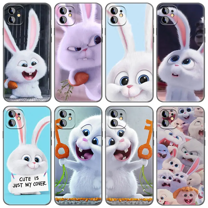 Милый мультяшный чехол для телефона с кроликом Apple iPhone 13 12 Mini 11 Pro Max XR X XS MAX 6 6S 7 8 Plus 5