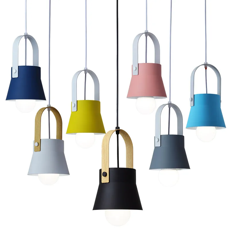 Скандинавский Лофт светодиодный подвесной светильник из железа современный