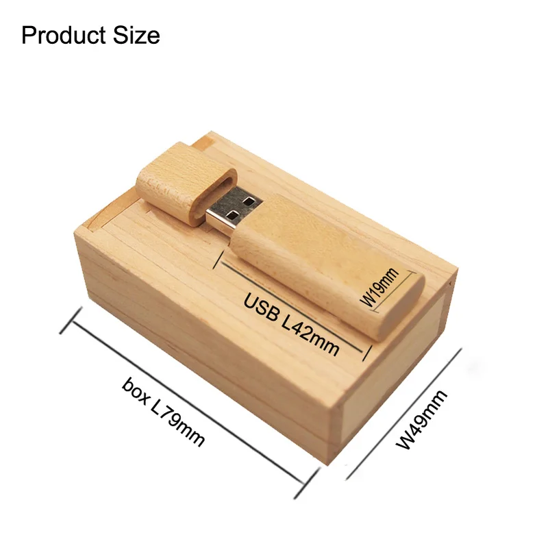 Флеш накопитель USB 2 0 с деревянным ящиком 10 шт. бесплатный логотип флеш Usb 8 ГБ 16